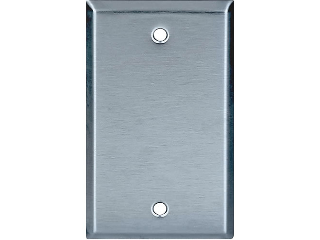 Stainless Steel Blank Wall Plate, 1 Gang