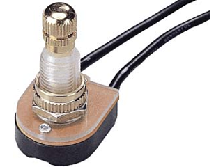 Brass On-Off Toggle Rotary Switch