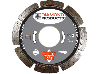 Segmented Rim Dry Cut Diamond Blade, 4-1/2 In x .080 In x 7/8 In-20mm-5/8 In