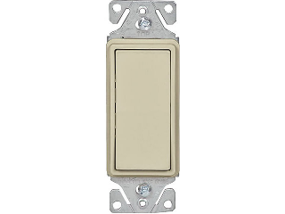 Residential Decorator Quiet Switch, Ivory **