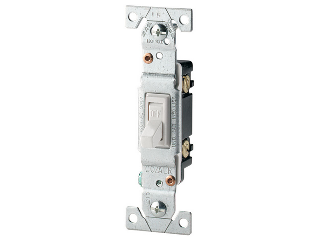 Residential Single Pole CO/ALR Switch, White