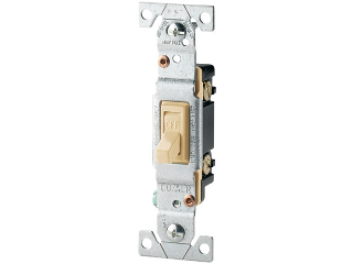 Residential Single Pole CO/ALR Switch, Ivory