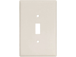 Oversized Switch Plate, 1 Gang White