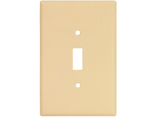 Oversized Switch Plate, 1 Gang Ivory