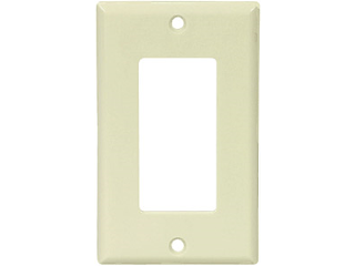 Ivory Decorator Wall Plate, 1 Gang