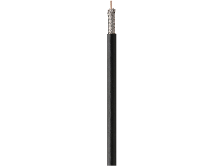 Coaxial Cable R6/U 18AWG, Black (Sold Per Ft)