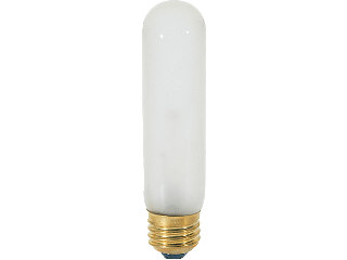 Tubular Inside Frost Bulb T-10, 25 Watt