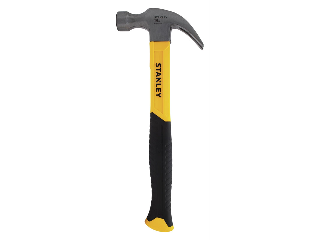 Stanley Smooth Face Claw Hammer Fiberglass Handle, 16 Oz