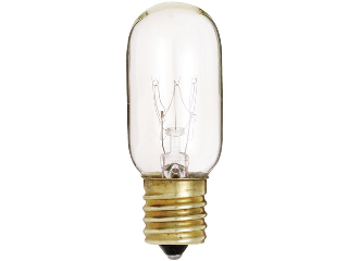 Tubular Clear Showcase Bulb T-10, 40 Watt