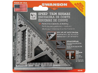 Swanson Speed Trim Rafter Square, 4-1/2 In