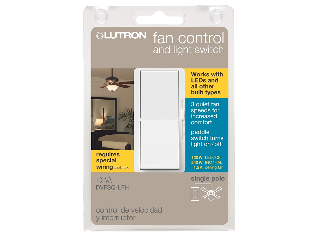 Lutron Light And Fan Switch Combo, 1.5 Amp