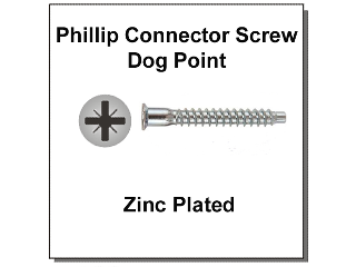 M5 Phillips Connector Screw, Dog Point (Sizes)