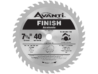 Avanti Finish Circular Saw Blade, 7-1/4 In.