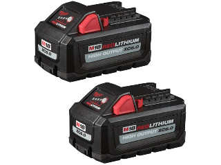 M18 Red Lithium XC6.0 Extended Capacity 18V Battery, 2 Pk