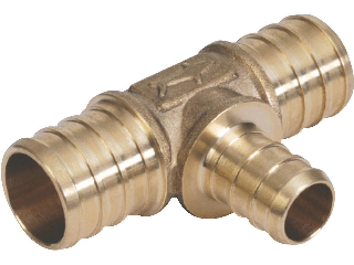 PEX Brass Reducing Tee (Sizes)