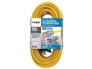 Yellow Jacket 14/3 Heavy Duty Extension Cord 15 amp, 50 Ft