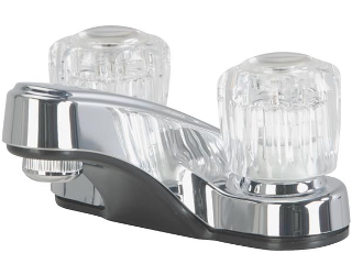 Nonmetallic Lavatory Faucet with Acrylic Round Handles