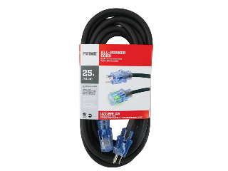 All Rubber Outdoor Extension Cord 12/3 (Lengths)