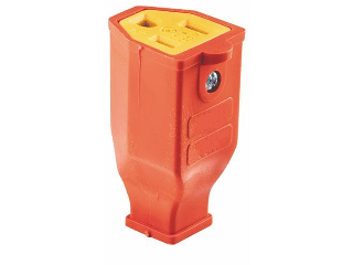 Plastic Grounding Connector, Orange