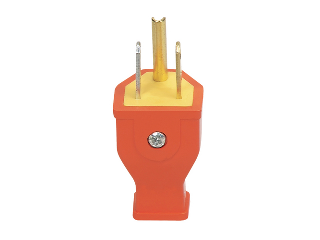 Plastic Grounding Plug, Orange