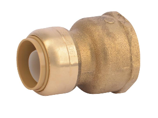 SharkBite Push-to-Connect Water Softener Adapter, 3/4 In  Pex 1 In FIP