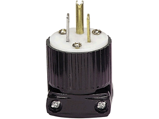 Industrial Grounding Round Plug, 15 Amp