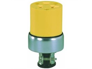 Commercial Armored Grounded Connector, 20 Amp