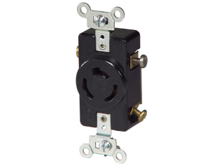 Industrial Non Grounding Locking Recptacle, 20 Amp