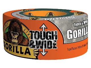 Gorilla Silver Duct Tape, 2.88 In x 30 Yd