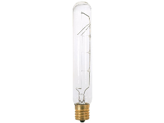 Tubular Frosted Showcase Bulb T-6-1/2, 25 Watt