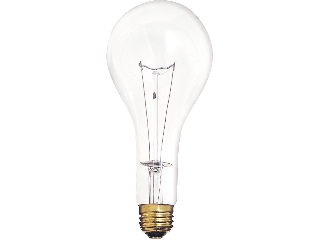 Clear PS25 Bulb, 300 Watt