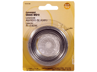 Galvanized Steel Wire 16 Gauge, 25 Ft