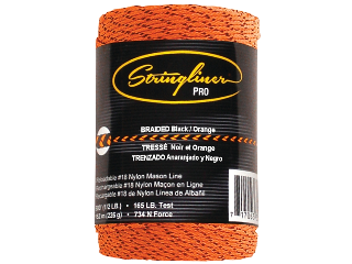 Stringliner Braided Construction Line Black/Orange, 500 Ft