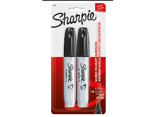 Sharpie Marker Fine Point, Black 2 Pack