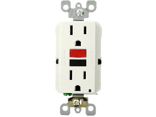 Smartlock GFCI Duplex Receptacle, 15 amp  White