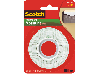 Double Sided Foam Mounting Tape 1/2 In x 75 In