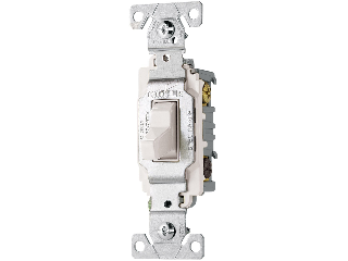 Commercial Side Wire 3 Way Switch, 20 Amp  White