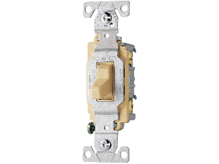 Commerical Side Wire Single Pole Switch, Ivory