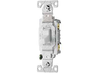 Commercial Side Wire Single Pole Switch, White **