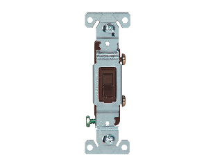 Residential Grounded Quiet Switch, Brown