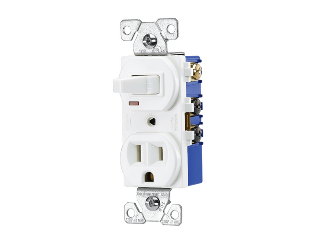 Residential Switch And Receptacle Combo, White