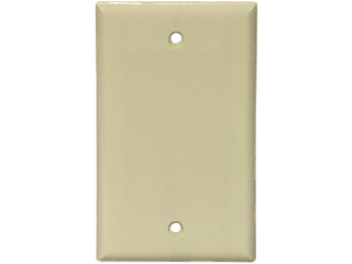 Ivory Blank Wall Plate, 1 Gang