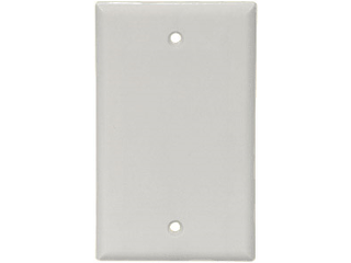 White Blank Wall Plate, 1 Gang