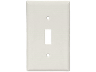 White Switch Plate, 1 Gang