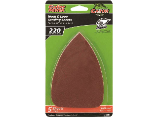 Gator Sanding Sheet 220-Grit, 5 Sheets