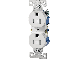 Duplex Receptacle 15 Amp/125 Volt, White