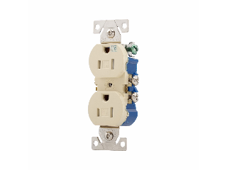 Weather Resistant 15 Amp Duplex Receptacle, Ivory