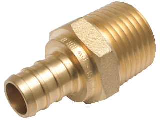 PEX Brass Threaded Male Adapter, Barb x MPT (Sizes)