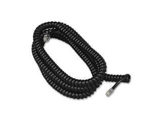 Black Telephone Handset Cord, 25 Ft