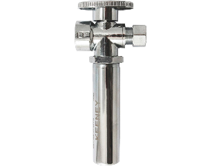 DIB Straight Valve with Water Hammer Arrestor, 3/8 In Comp x 1/2 In Fip